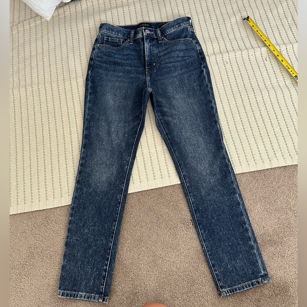 Banana Republic dark wash high rise slim jeans